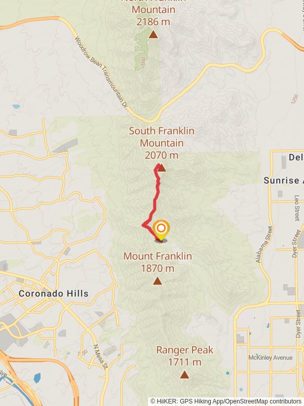 South Franklin Mountain via Ron Coleman Trail