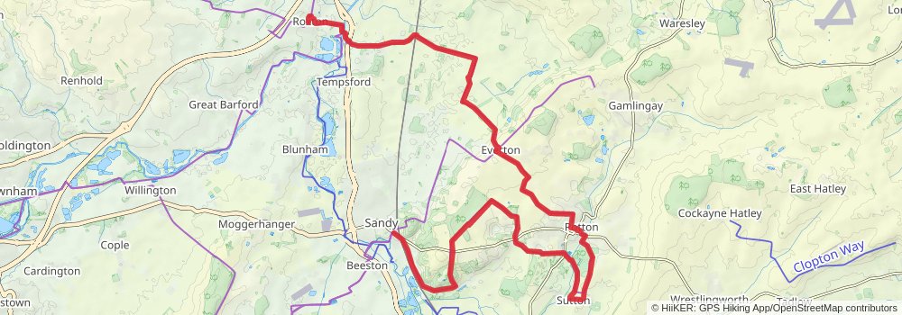 North Bedfordshire Heritage Trail stage 4 Map