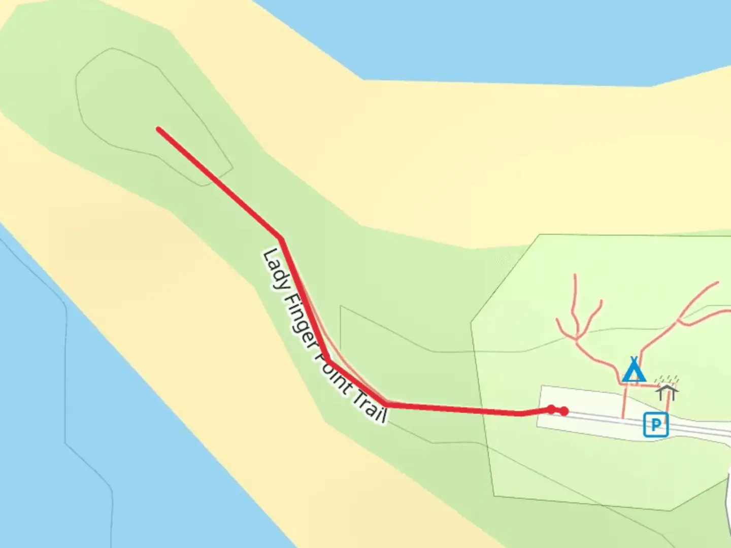 An image depicting the trail Antelope Island Road and its surrounding area.