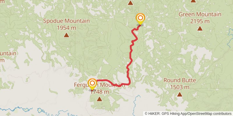 Woods Line State Trail stage 5 Map