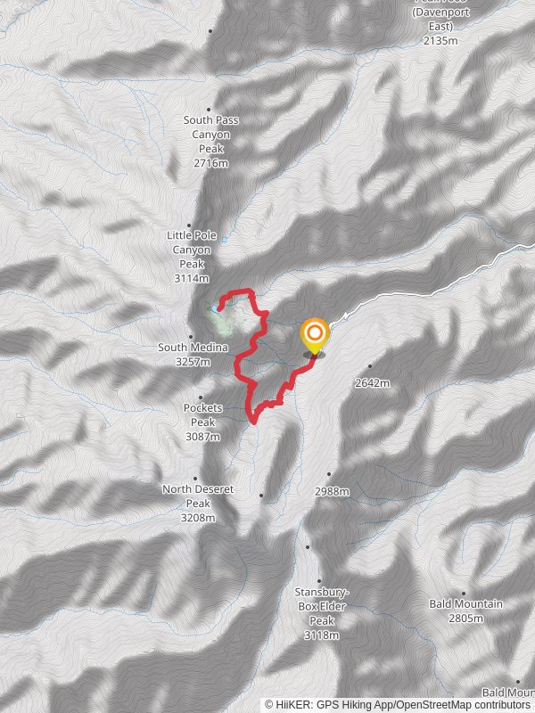 South Willow Lake via Stansbury Crest Trail