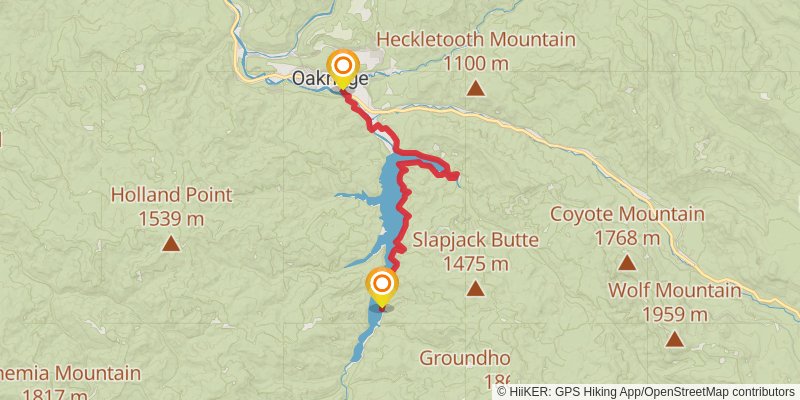 Oregon Timber Trail stage 25 Map