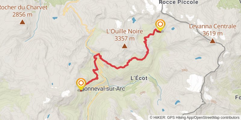 Tour de Haute Maurienne Vanoise stage 5 Map