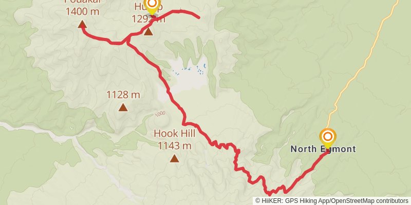 Pouakai Crossing stage 1 Map
