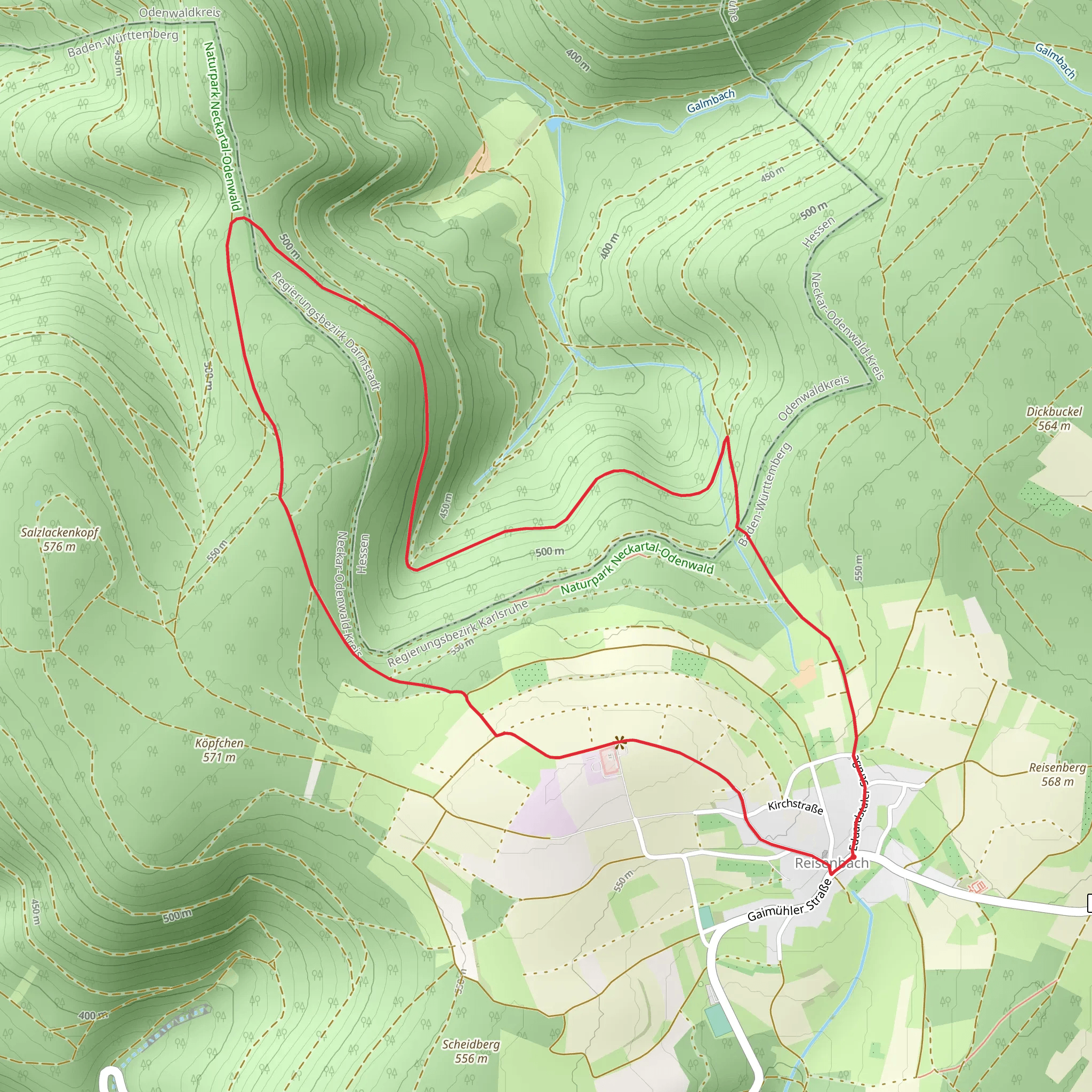 Rundwanderweg Reisenbach mobile static map