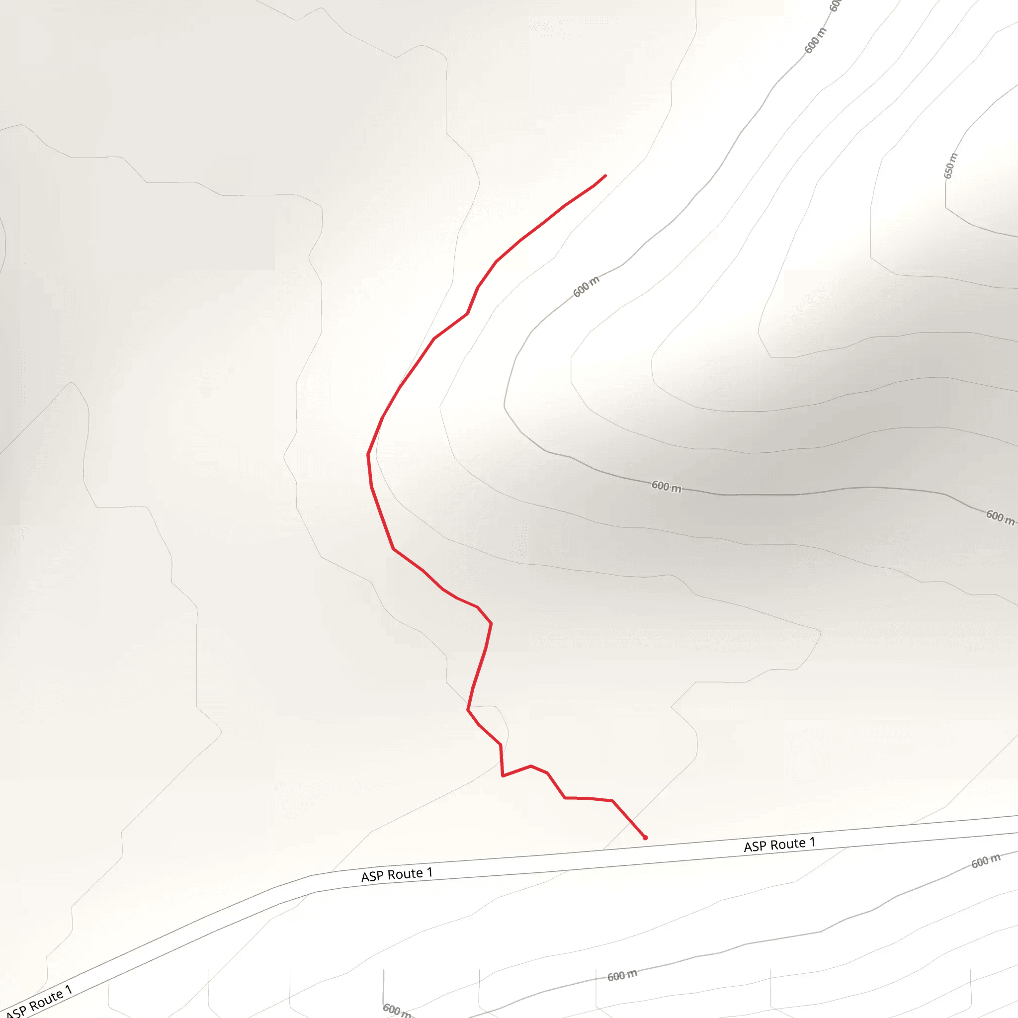 Bear Springs from ASP Route 1 mobile static map