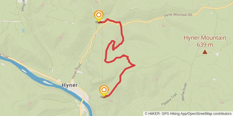 Donut Hole Trail stage 6 Map
