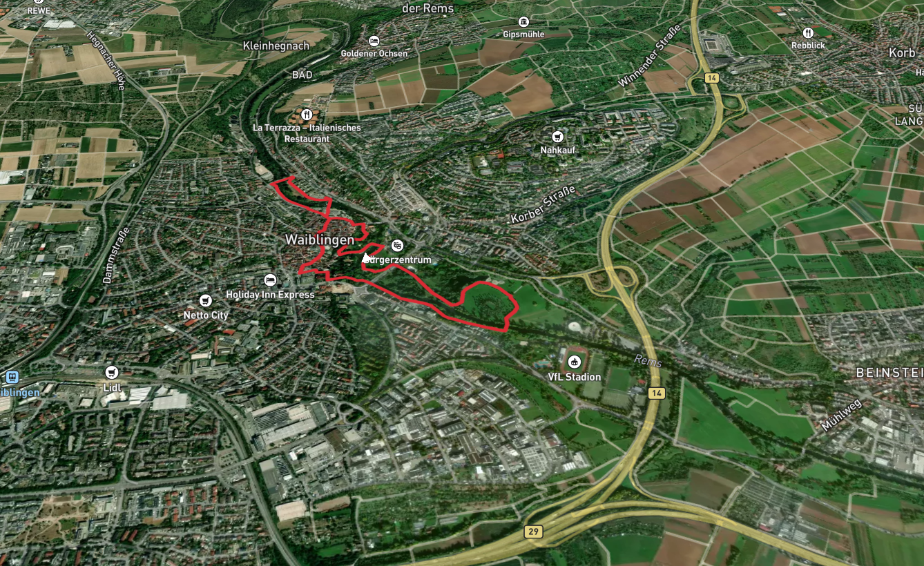 Rems and Talauesee via Talauekunst Weg