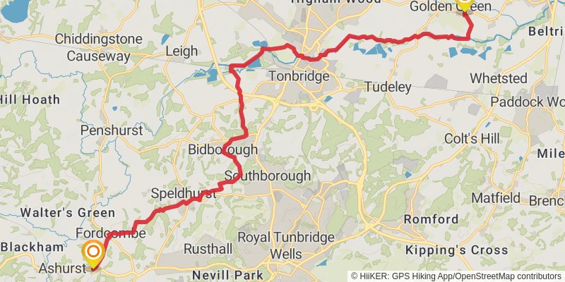 Wealdway stage 3 Map