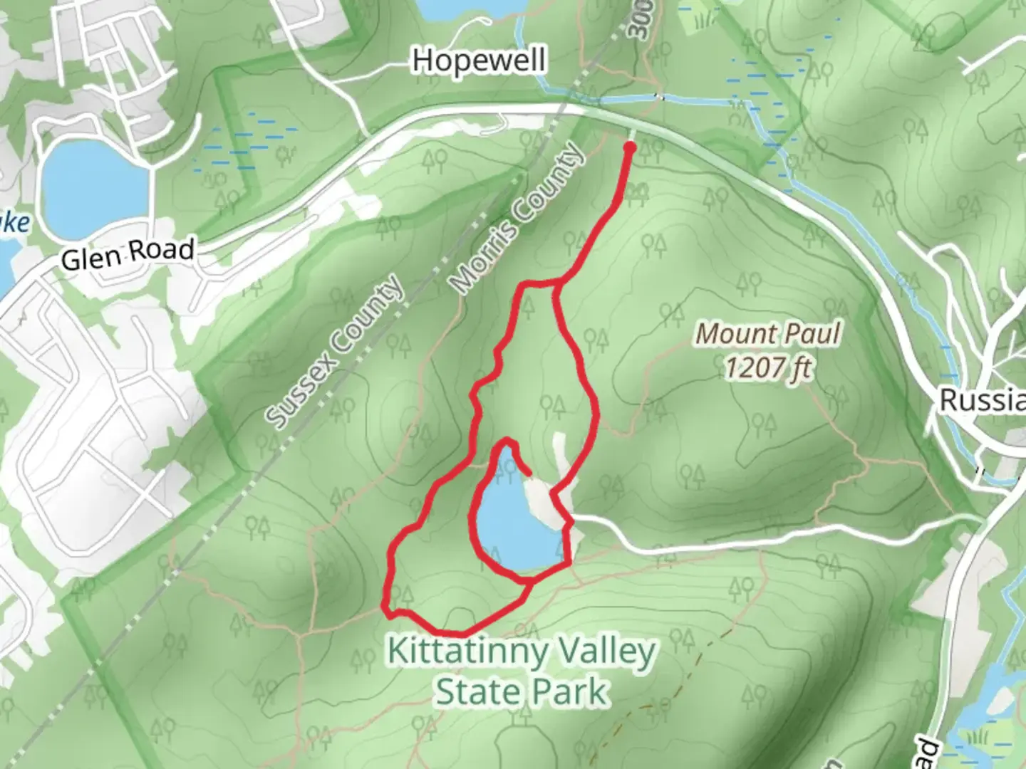 An image depicting the trail Lakeside Trail - Orange and Green Trail and its surrounding area.