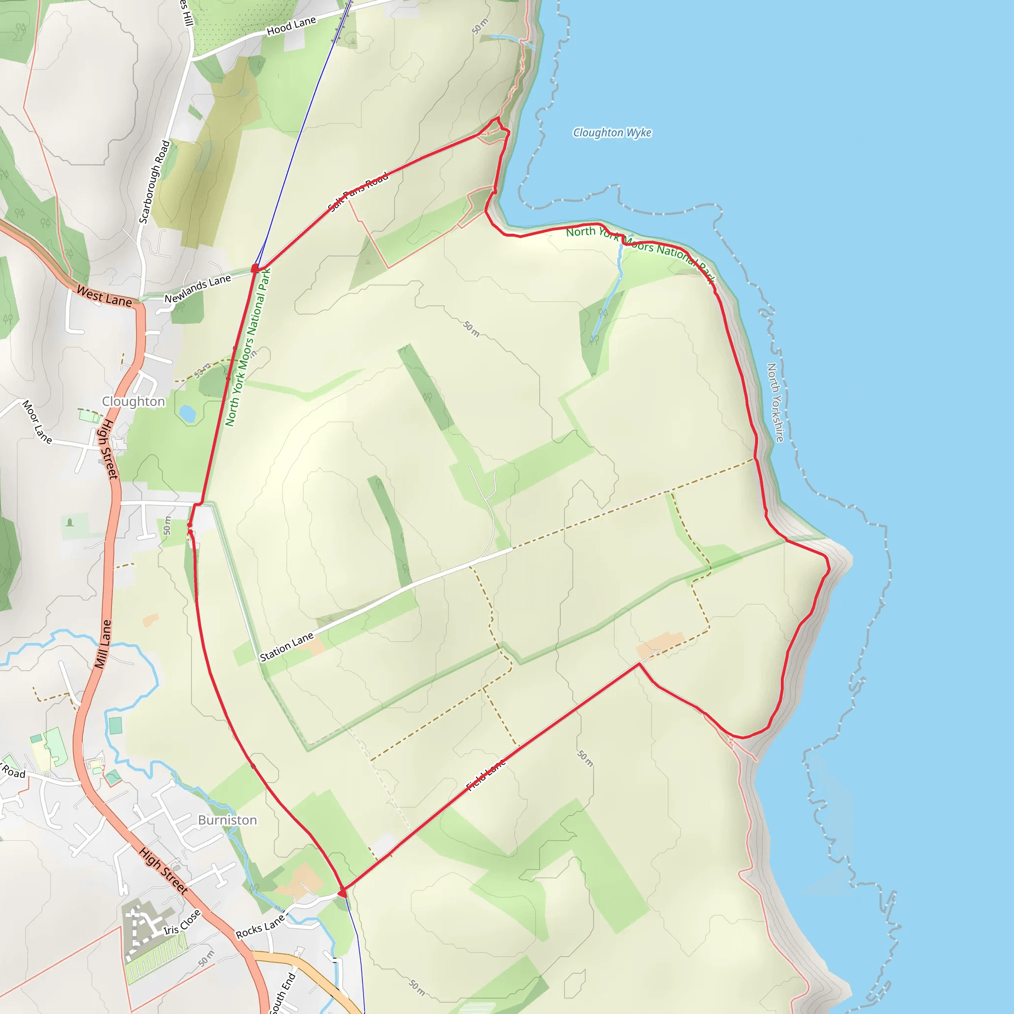 Hundale Point Loop mobile static map