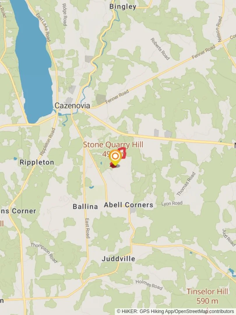 An image depicting the trail Stone Quarry Hill Loop and its surrounding area.