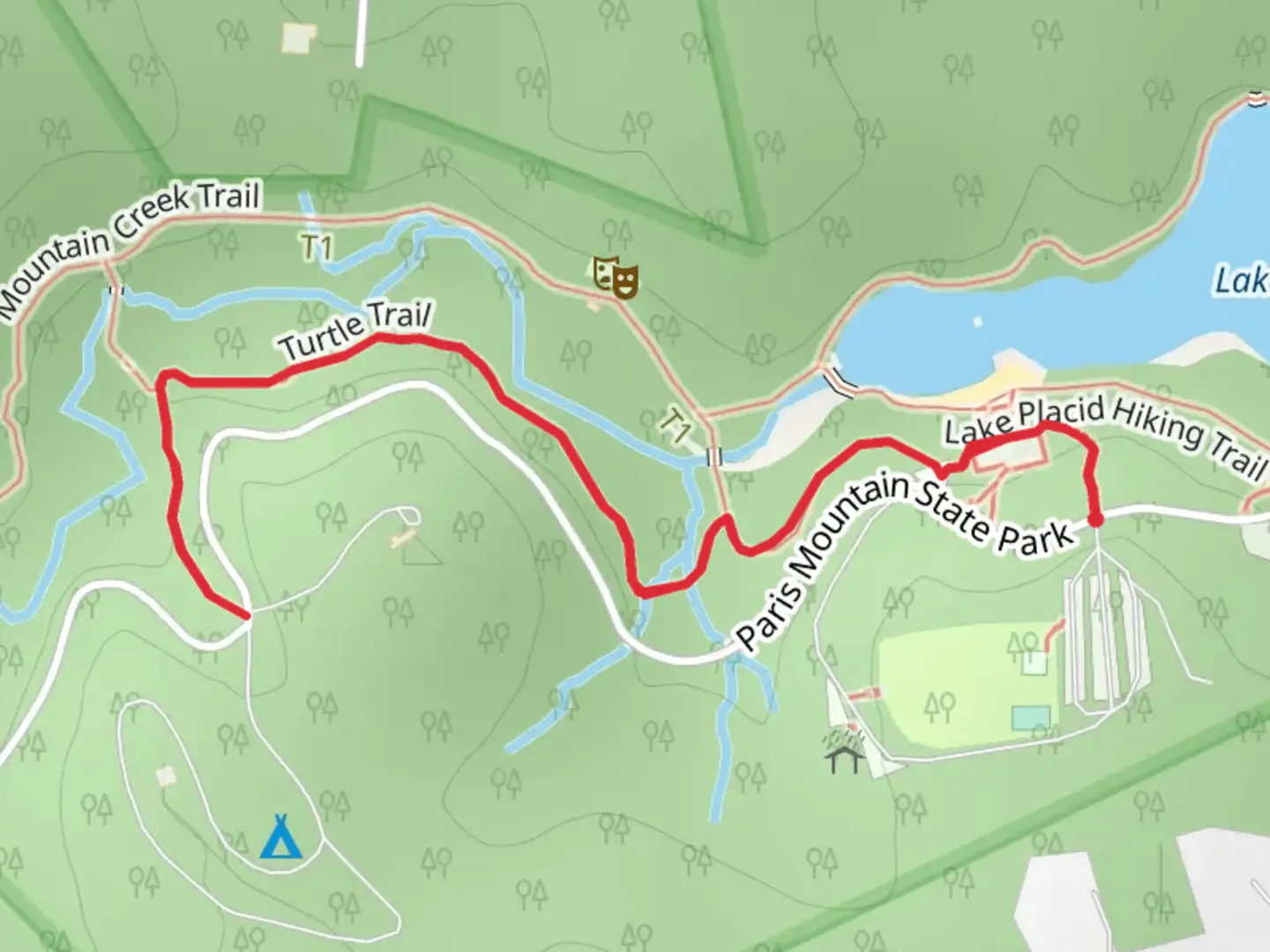 An image depicting the trail Turtle Trail and its surrounding area.