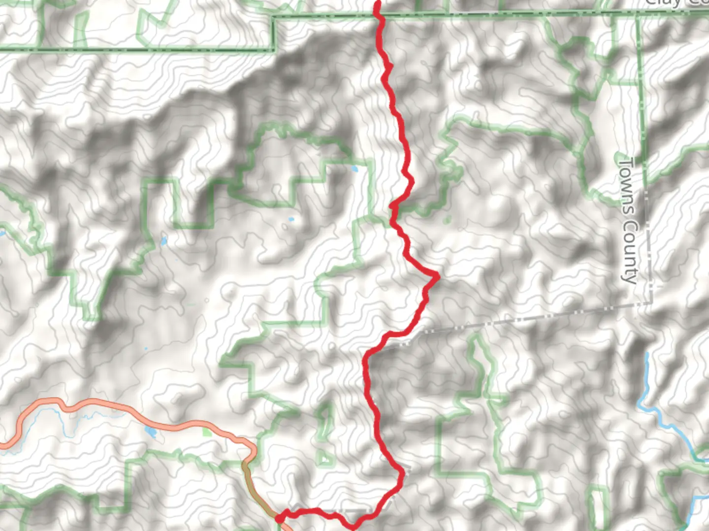 An image depicting the trail Buzzard Knob and Rocky Knob via Appalachian Trail and its surrounding area.