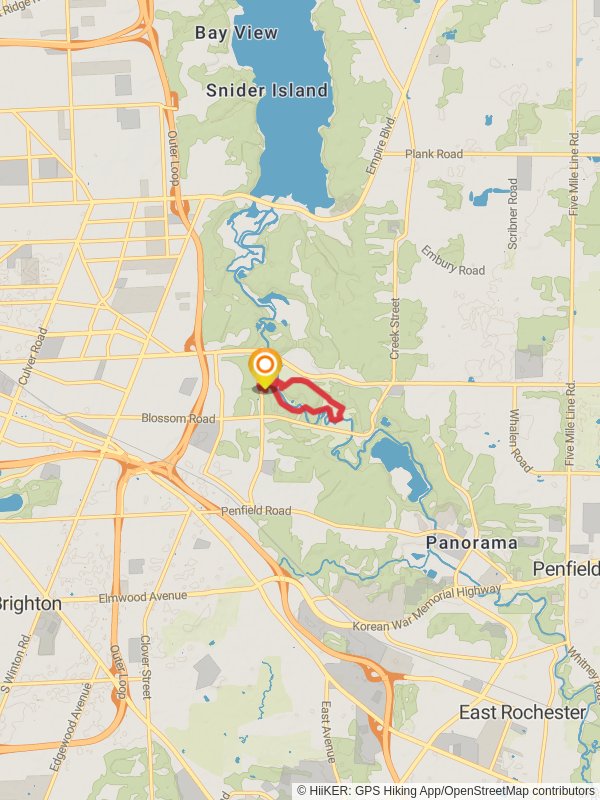 Indian Landing Trail mobile static map