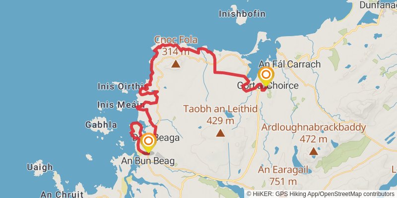 Sli An Earagail - Sli Dhun Na Ngall stage 2 Map