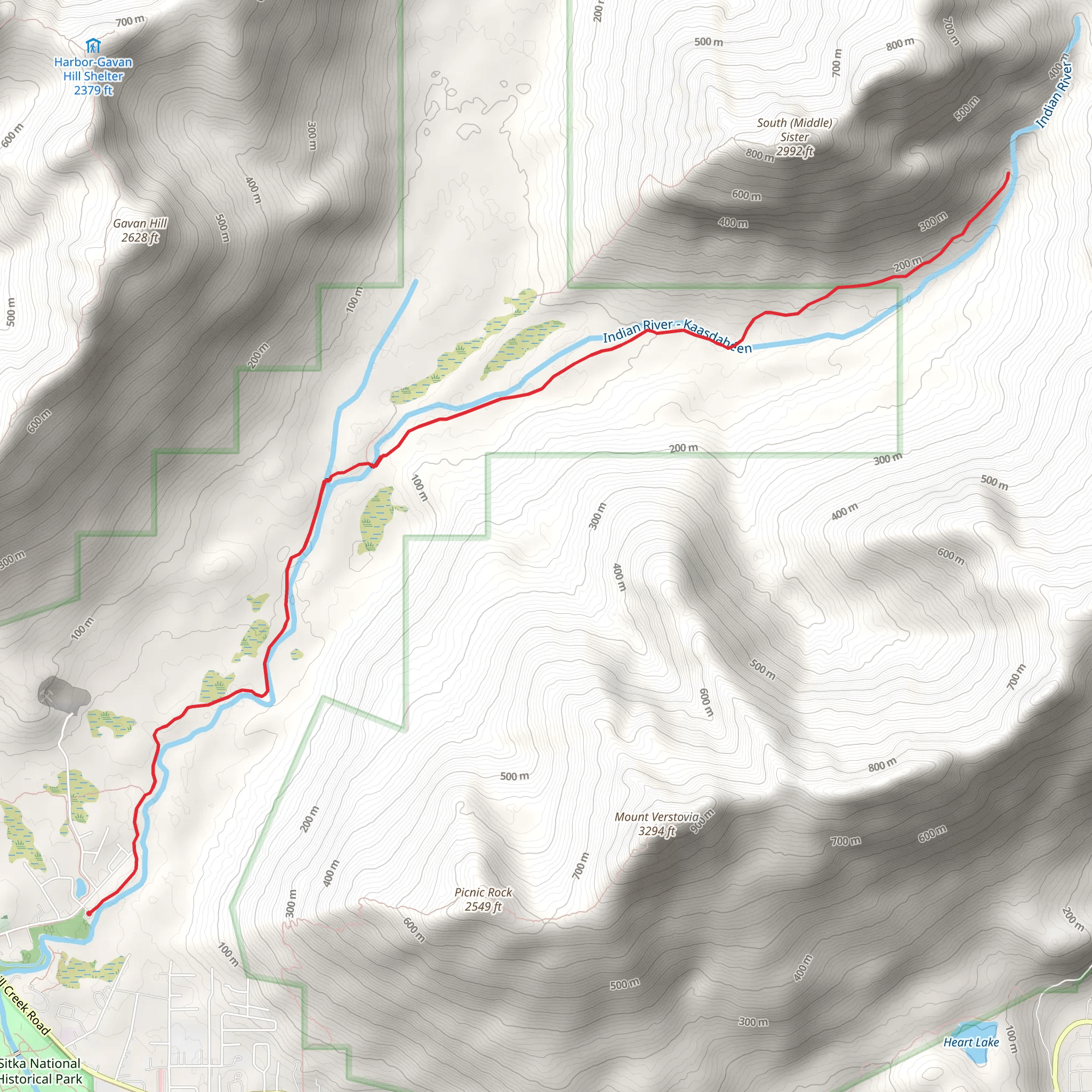 Indian River Trail mobile static map
