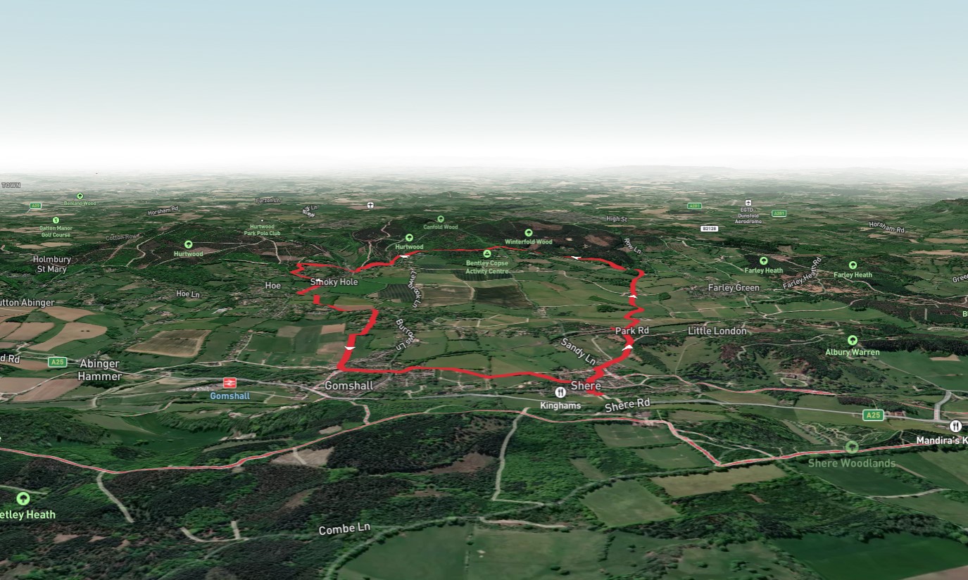 Peaslake and Shere Parish Millennium Trail