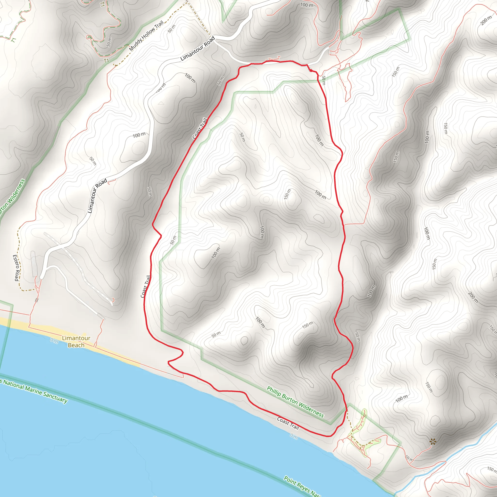 Laguna and Coast Loop Trail mobile static map
