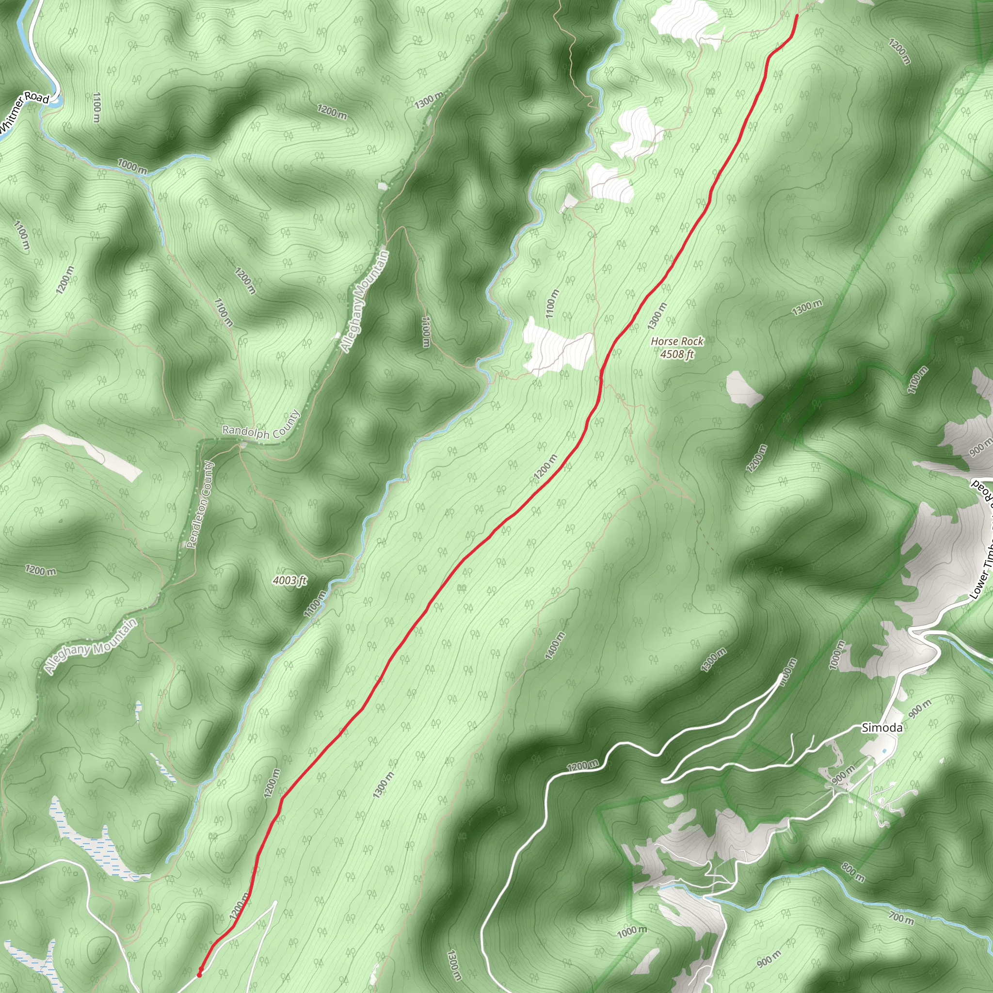 Lumberjack Trail mobile static map