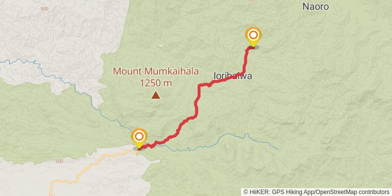 Kokoda Track stage 6 Map