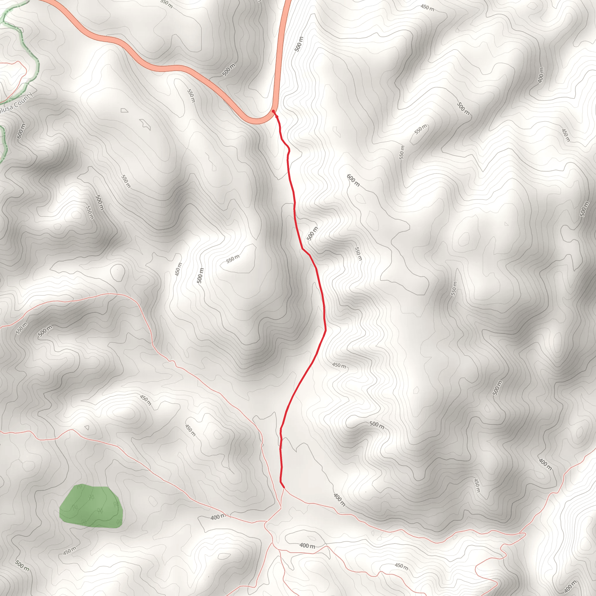 Lynch Canyon Trail mobile static map