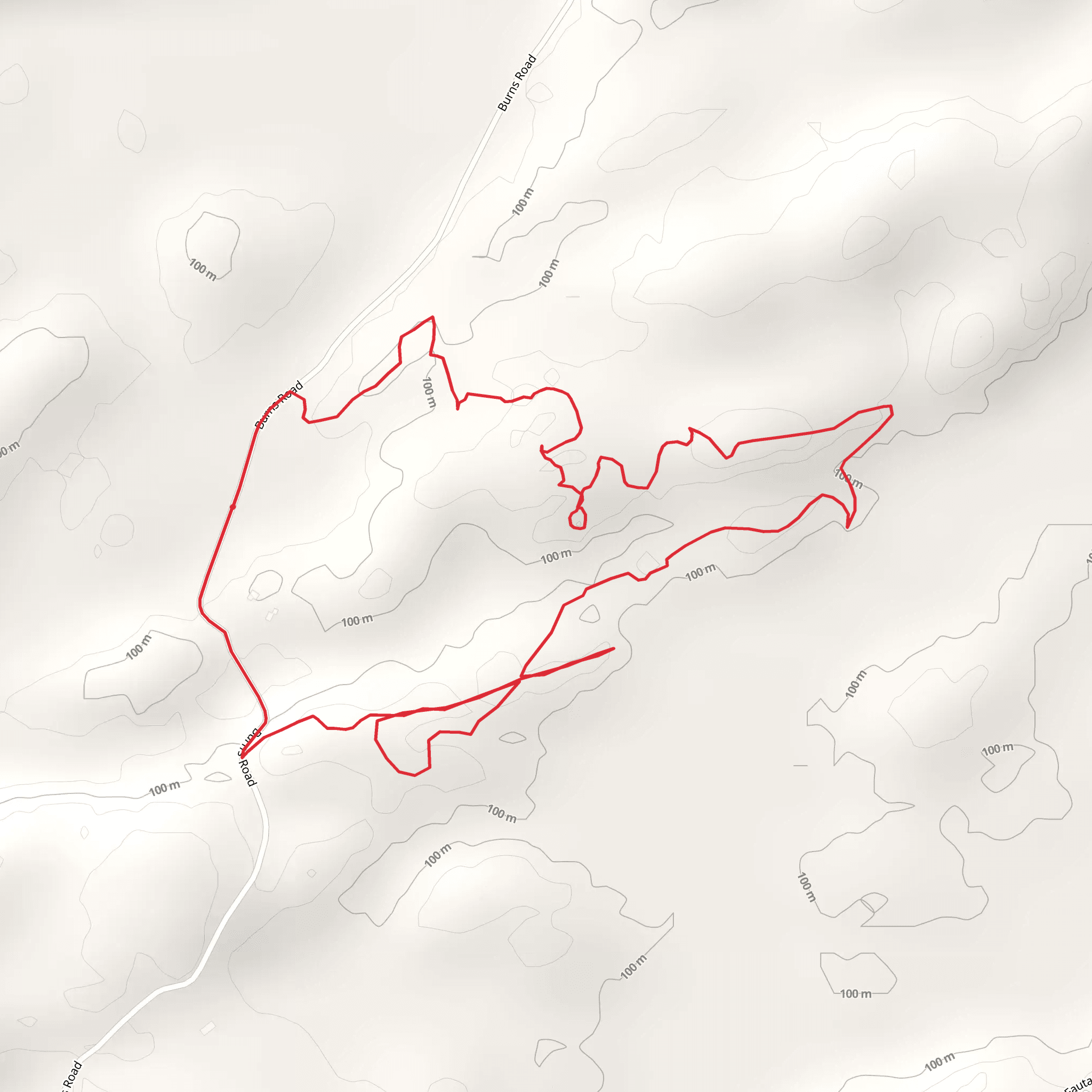 Grass Lake Loop - Burns Road mobile static map