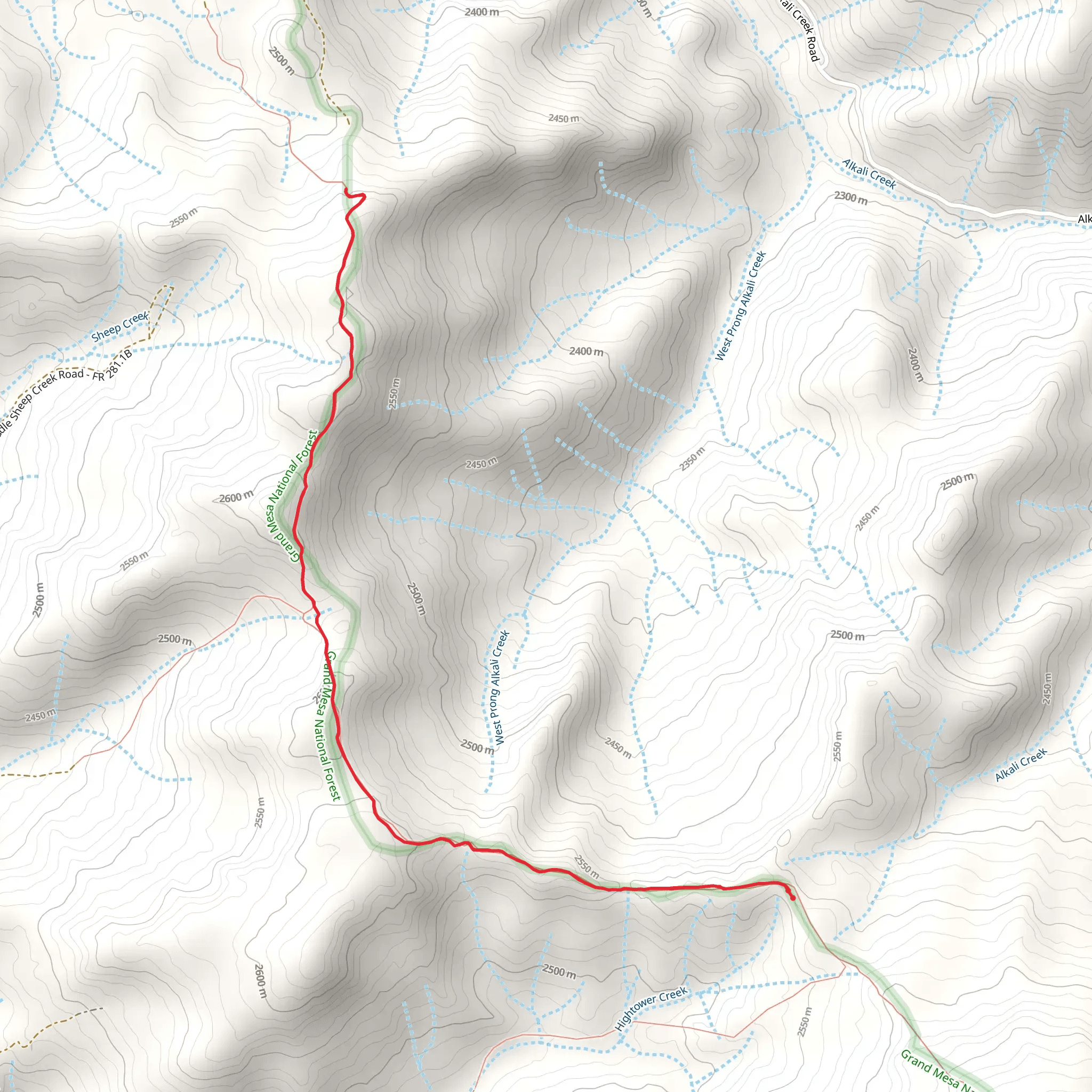 Boundary Road Trail mobile static map