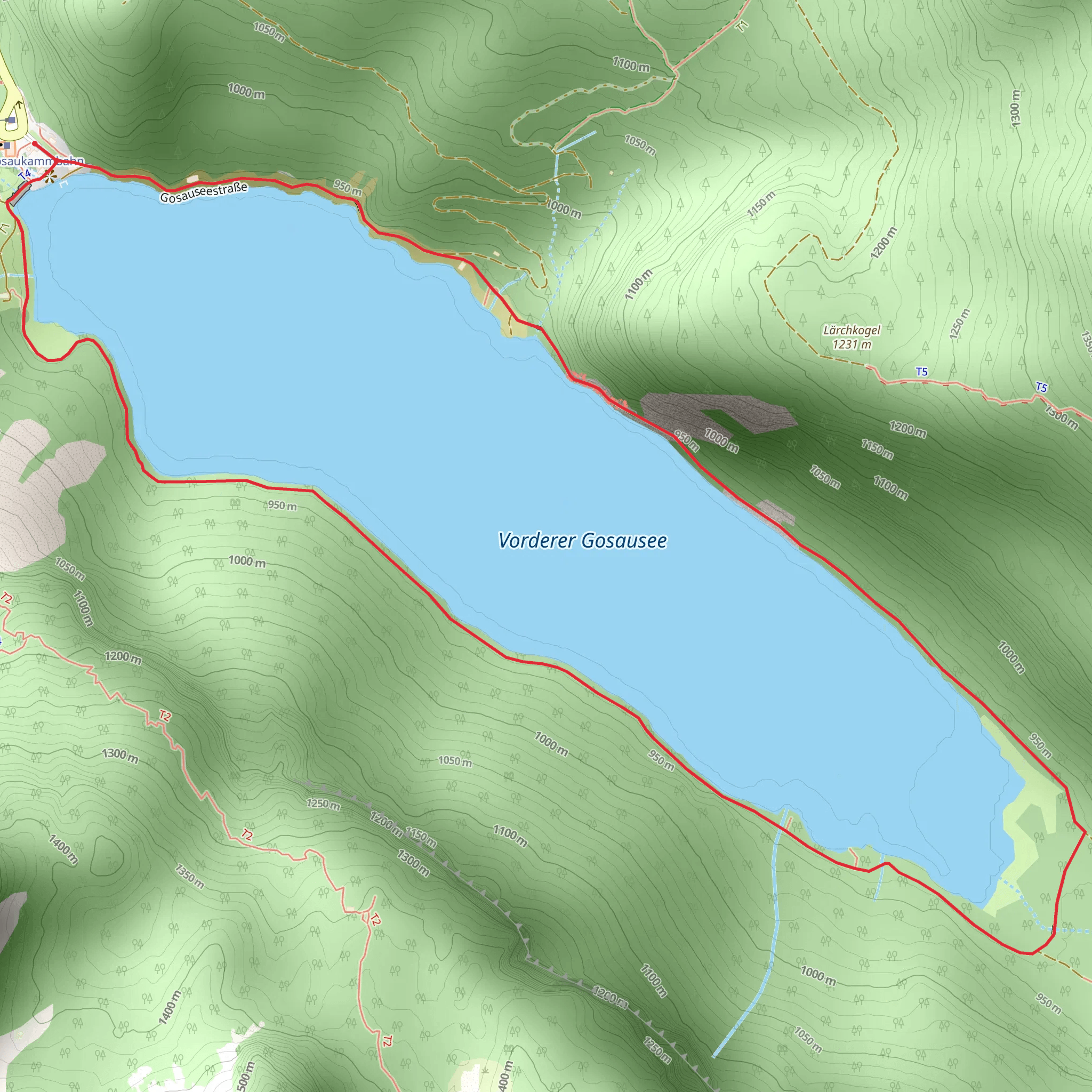Lake Gosau Loop mobile static map