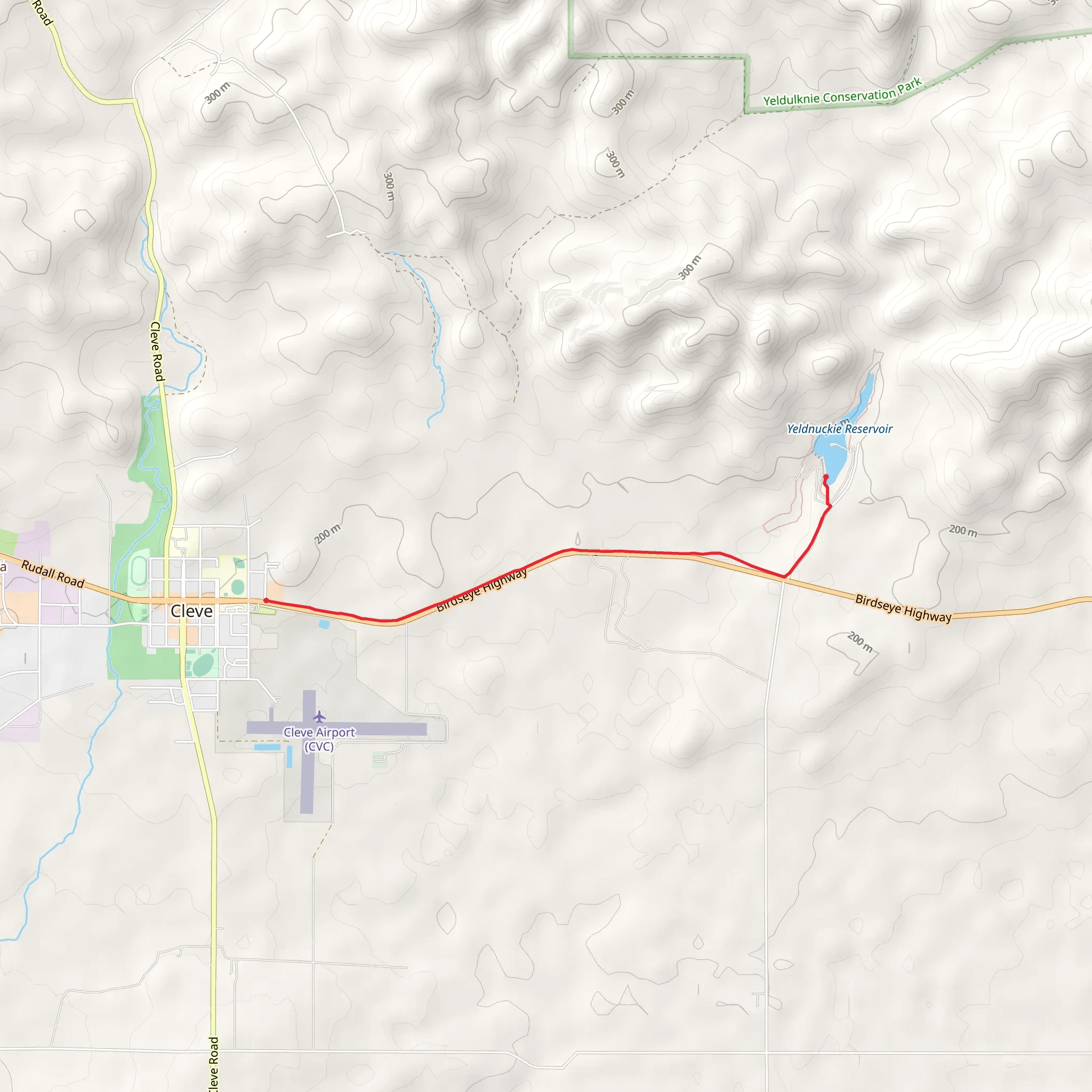 Yeldulknie Weir Trail mobile static map