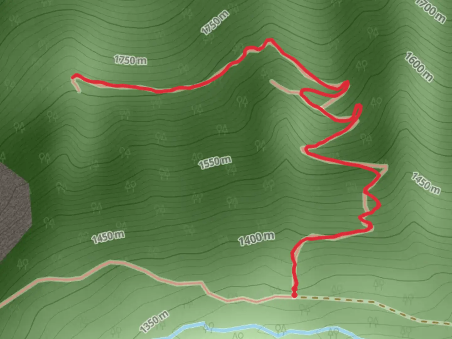 An image depicting the trail Gloria Mine Trail and its surrounding area.