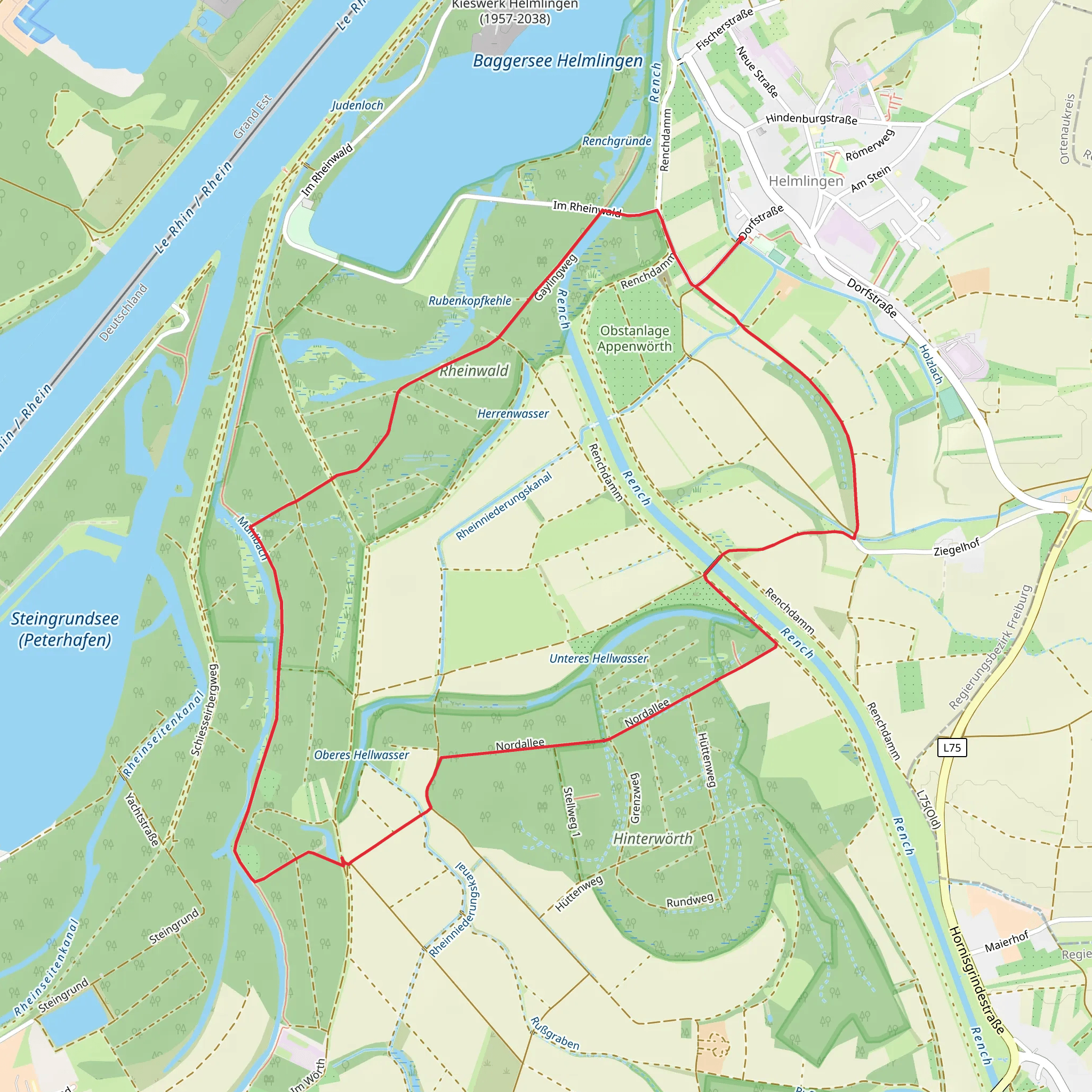 Nordallee Loop mobile static map