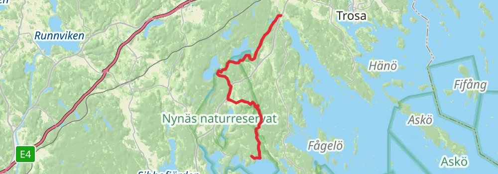 Sörmlandsleden Trail stage 26 Map