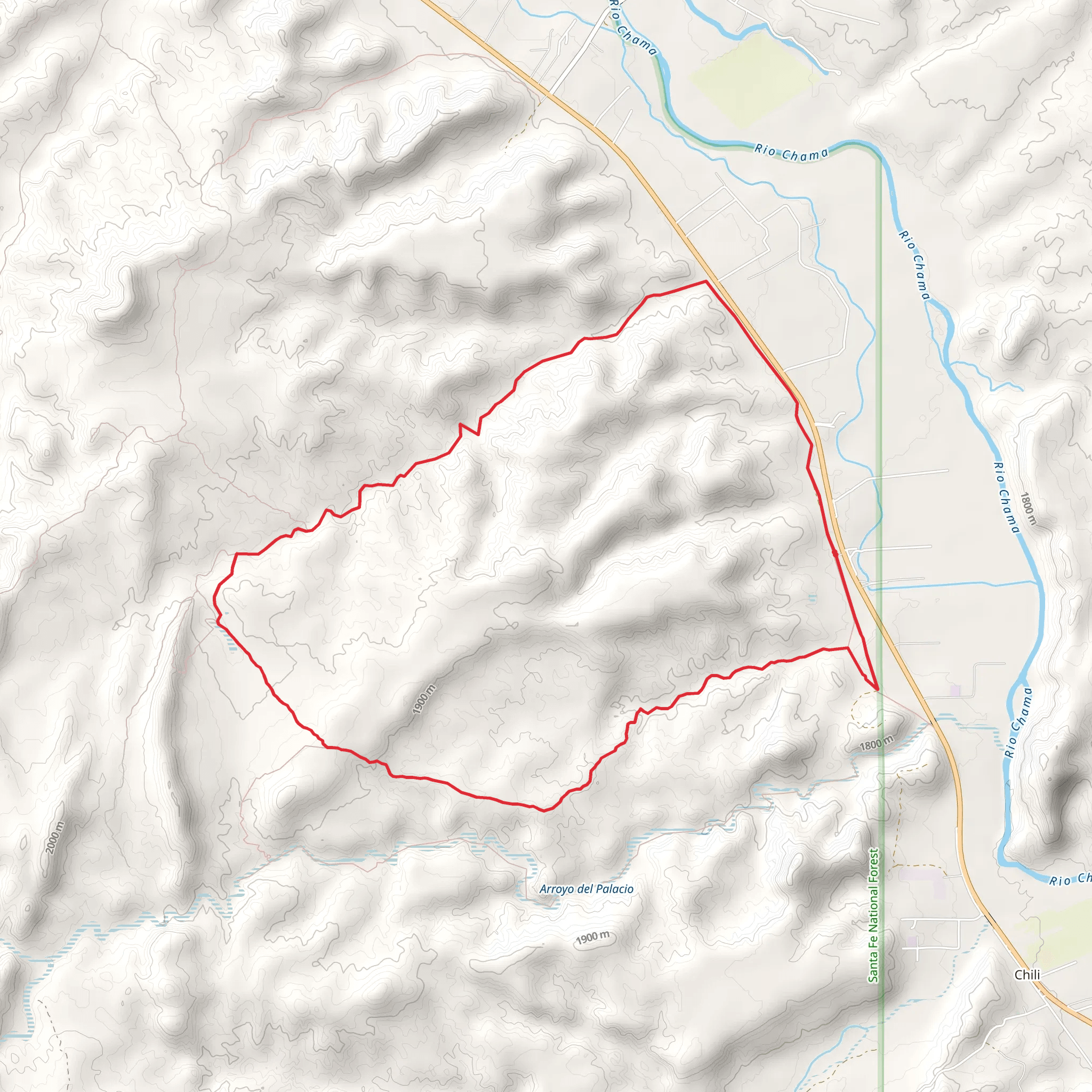 Lemitas and Window Rock Loop Trail mobile static map