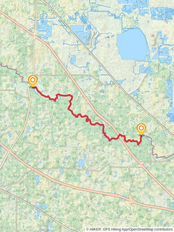 Suwannee River Trail - Jim Mike Hill mobile static map