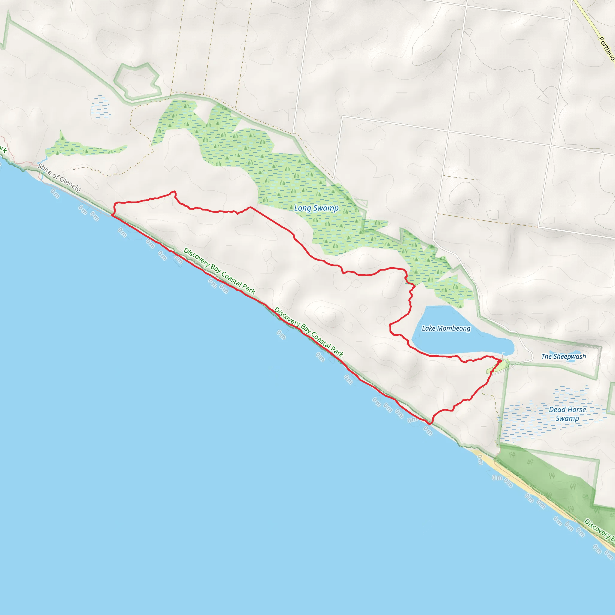 Lake Monibeong Circuit mobile static map