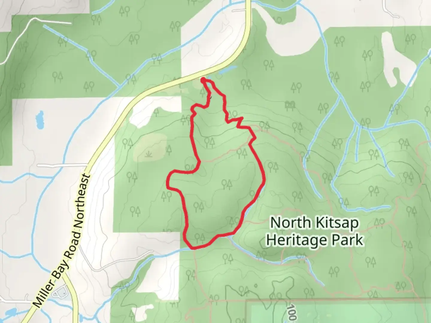 An image depicting the trail Spine Line and Boundary Loop Trail and its surrounding area.