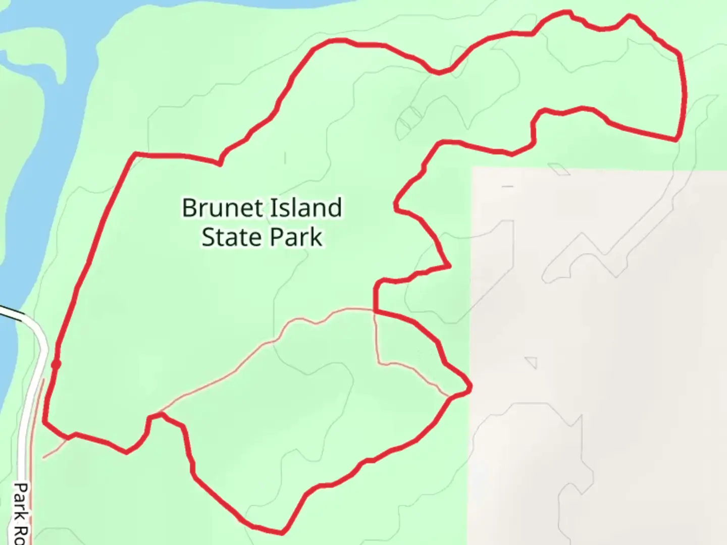 An image depicting the trail Nordic 2 and Nordic Loop Trail and its surrounding area.