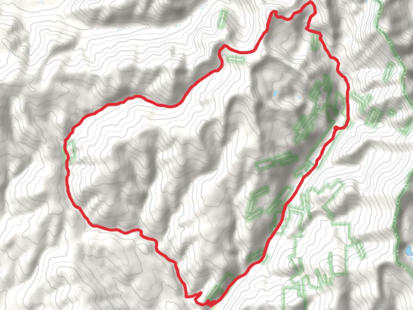 An image depicting the trail Canyon Creek Loop Trail and its surrounding area.
