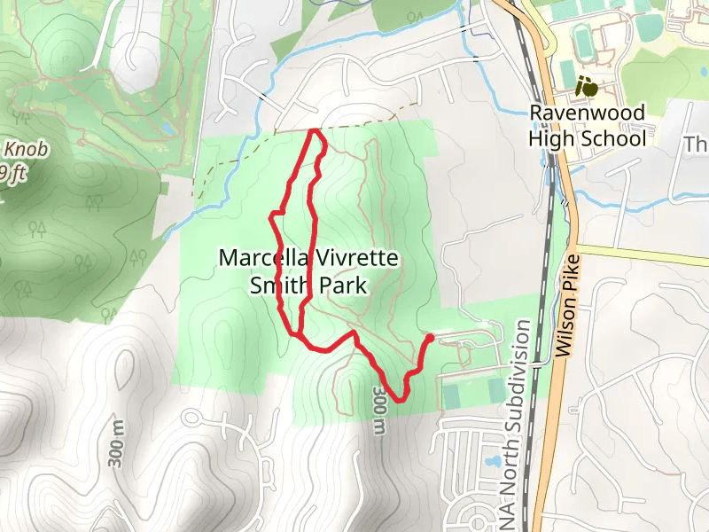 Blue Trail and Green Loop Trail