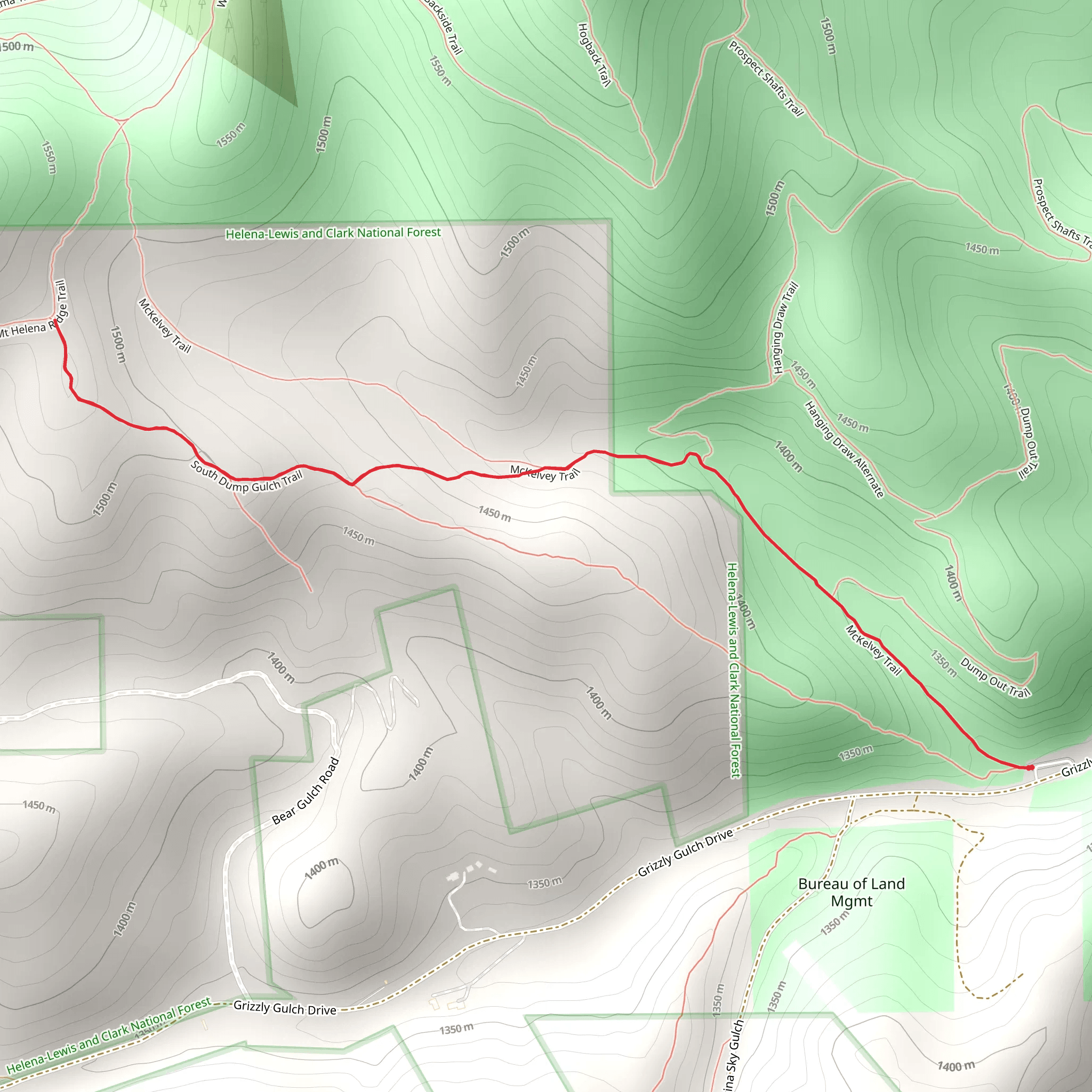 South Dump Trail mobile static map