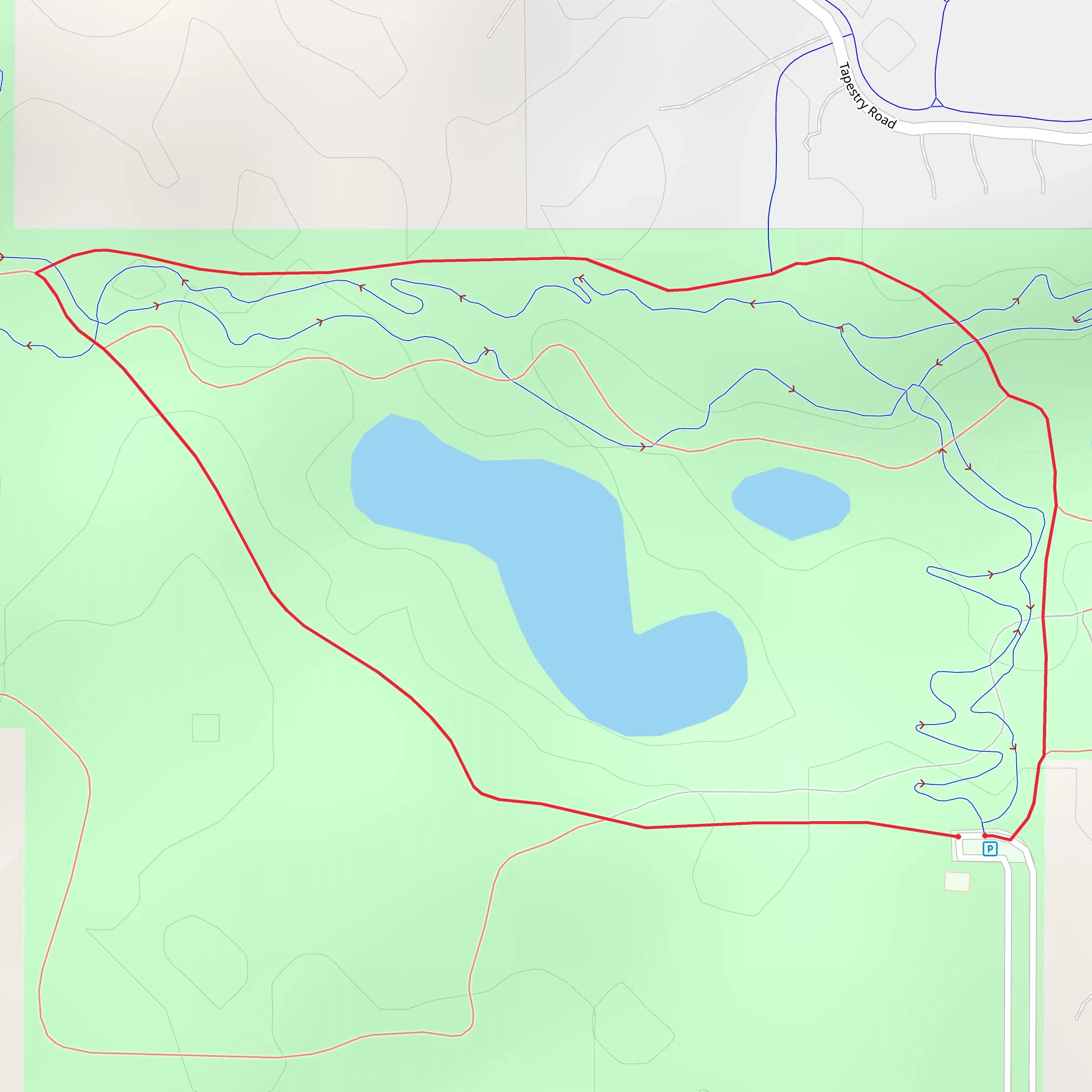 Sunfish Lake Park Loop mobile static map