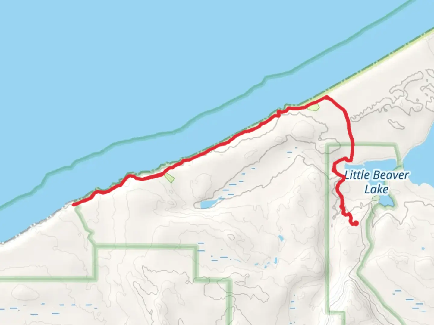 An image depicting the trail Lake Superior Trail and NCT and its surrounding area.