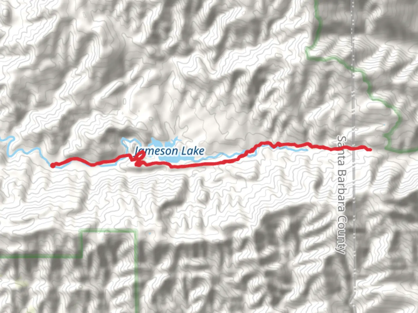An image depicting the trail Matilija Divide Trail and its surrounding area.