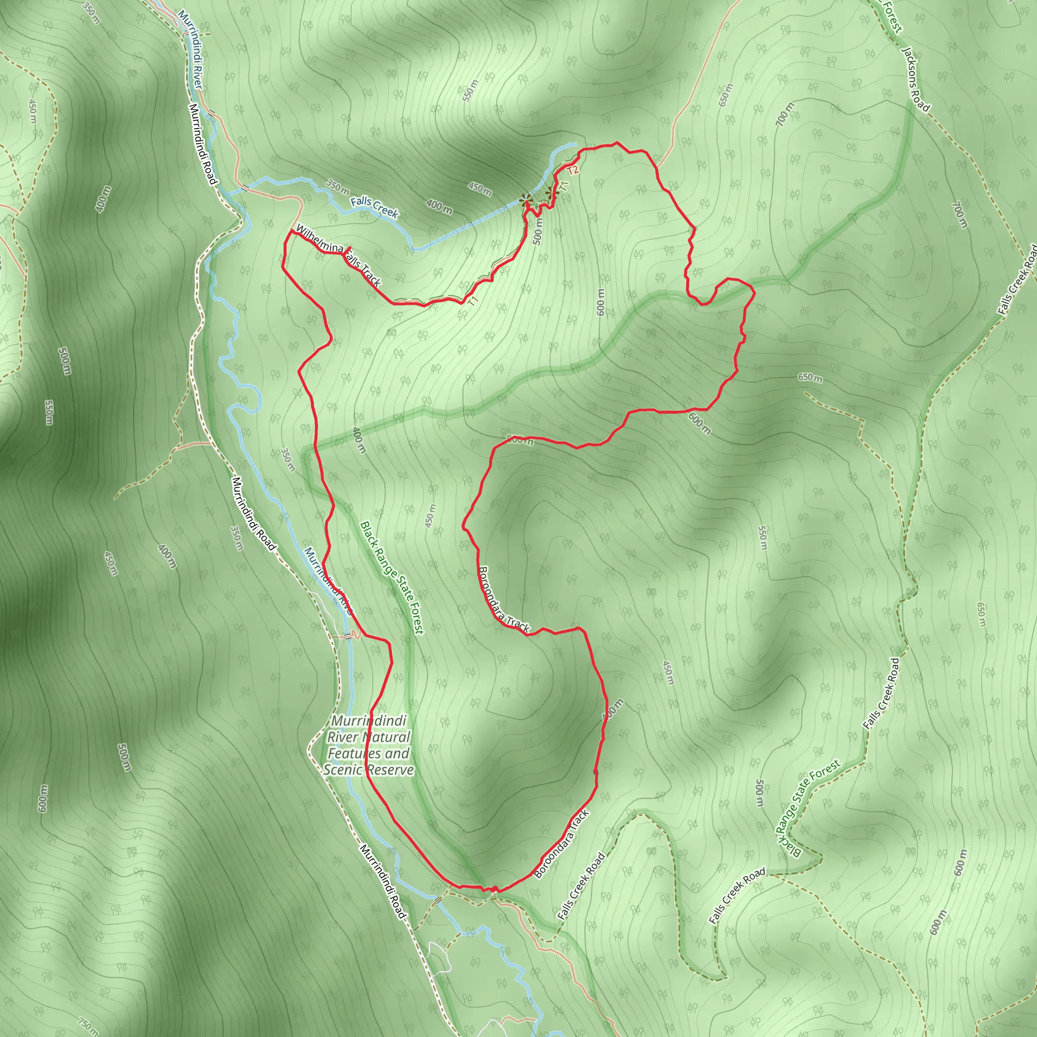 Boroondara Track mobile static map