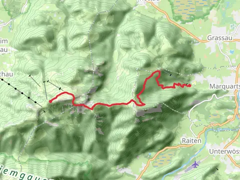 Niedernfels to Kampenwandhütte via Genial Vital and Via Alpina Purple