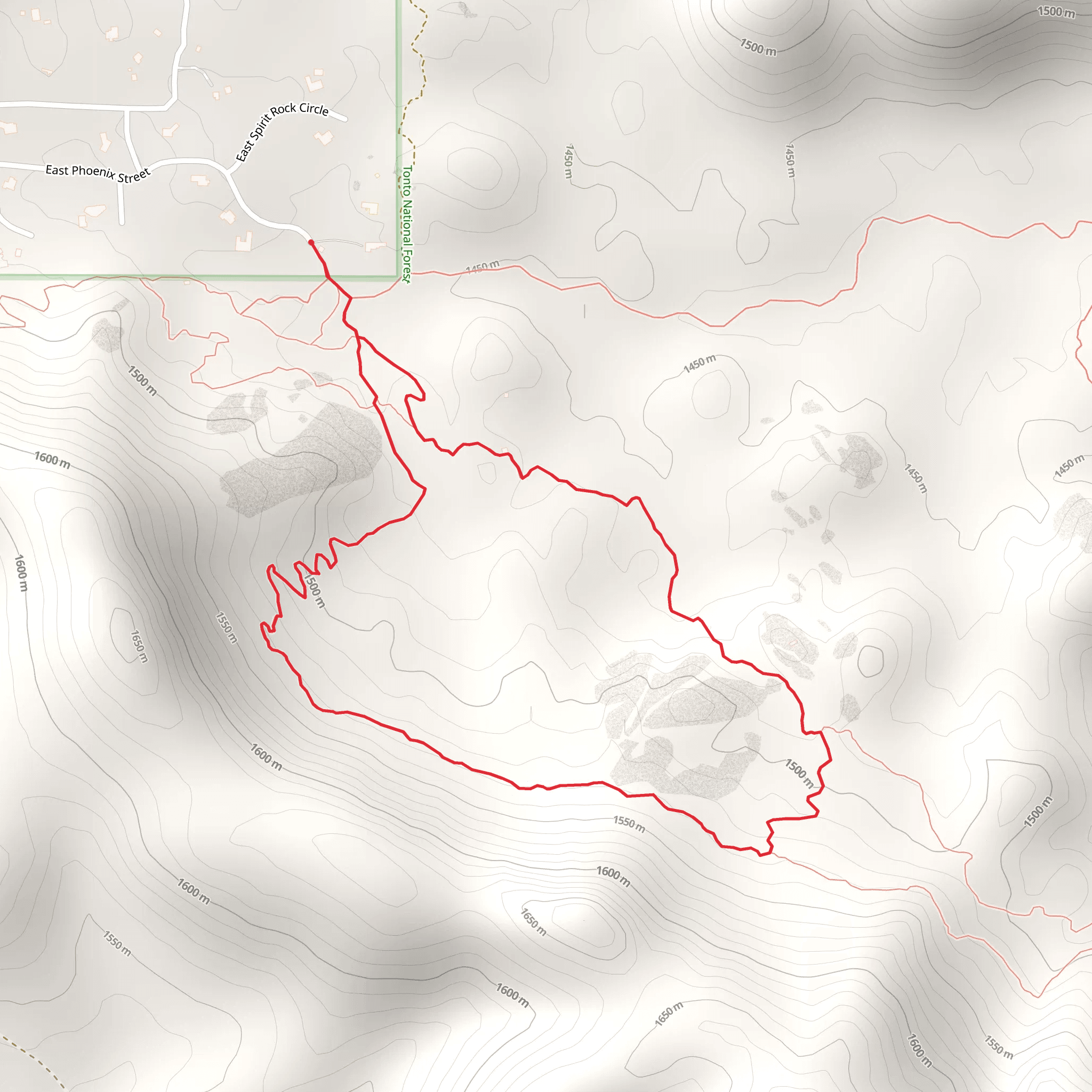 East Phoenix Street Loop - South mobile static map