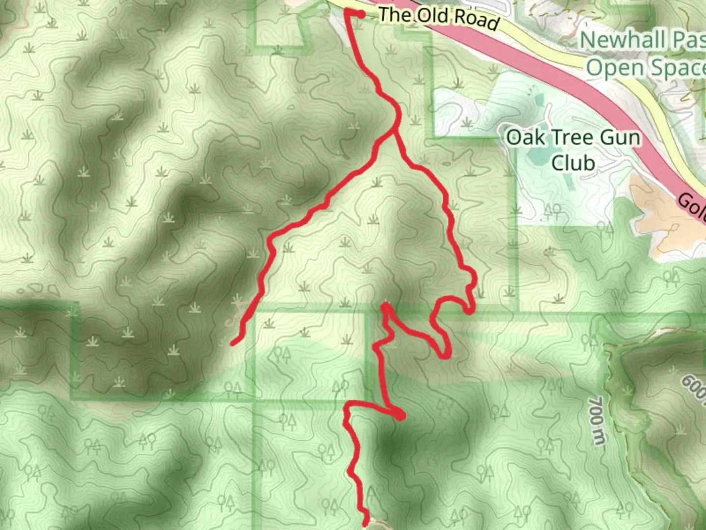 An image depicting the trail East Canyon and Rice Canyon Stream and its surrounding area.
