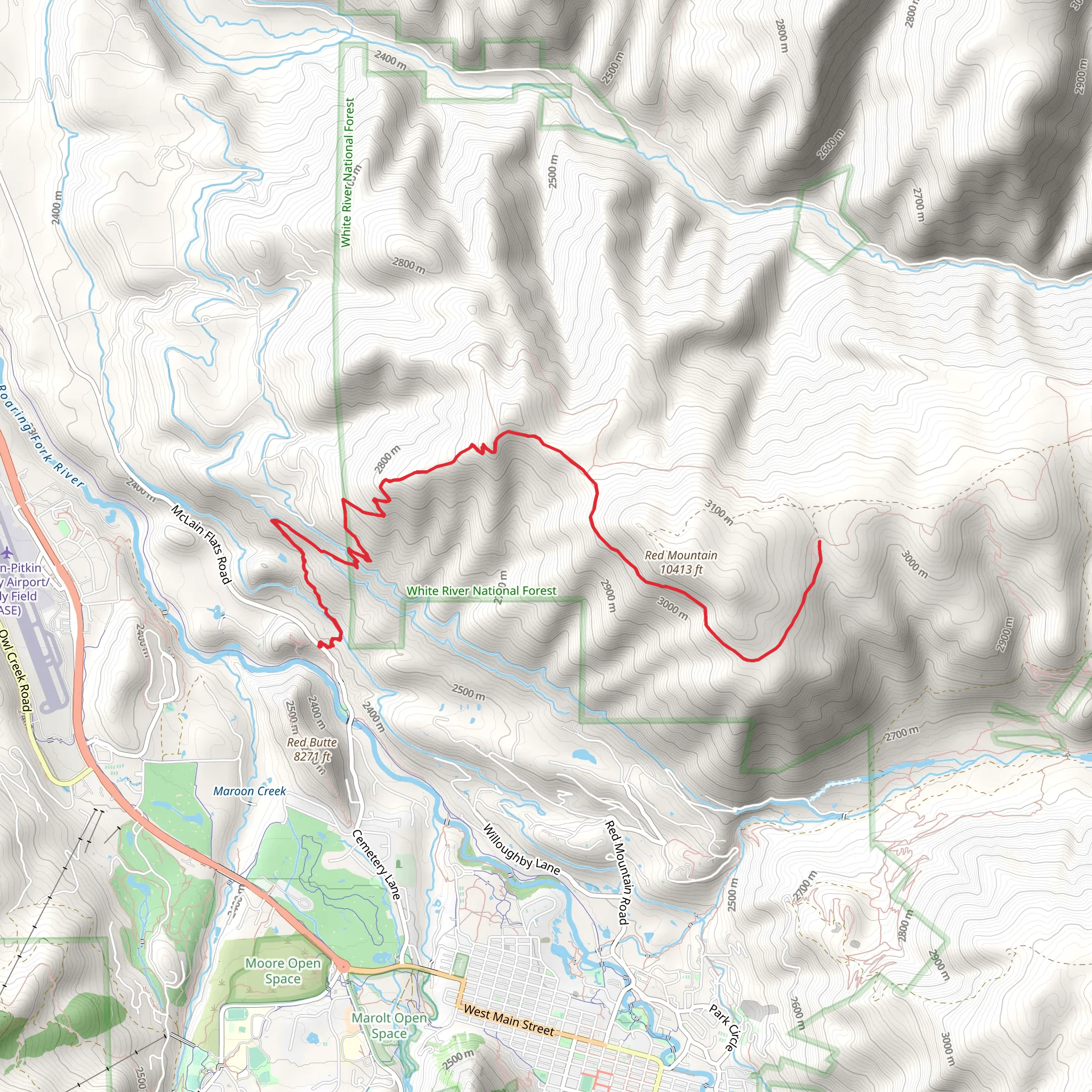 Sunnyside Trail mobile static map