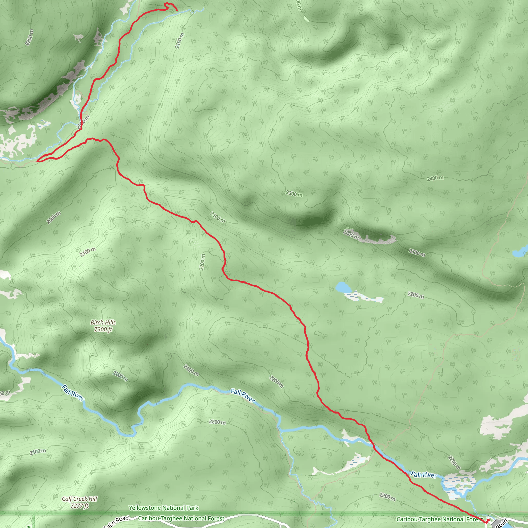 Union Falls via Mountain Ash Creek Trail mobile static map